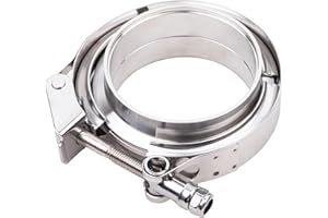 TEXALAN(R) V-Band Clamp with Flanges Stainless Steel 304 Quick Release Kit for Exhaust Pipes 1.75"