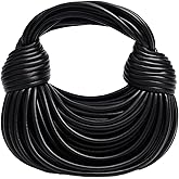 Gold Purse for Women, Woven Knotted Bread Crossbody Clutch Top Handle Creative Noodles Bag Underarm Shoulder Handbag | Woven, Small, Leather, Top Handle, Noodles