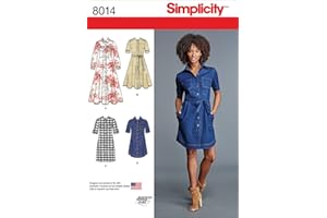 Simplicity 8014 Women's Shirt Dress Sewing Patterns, Sizes 16-24