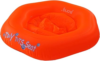 red inflatable pool