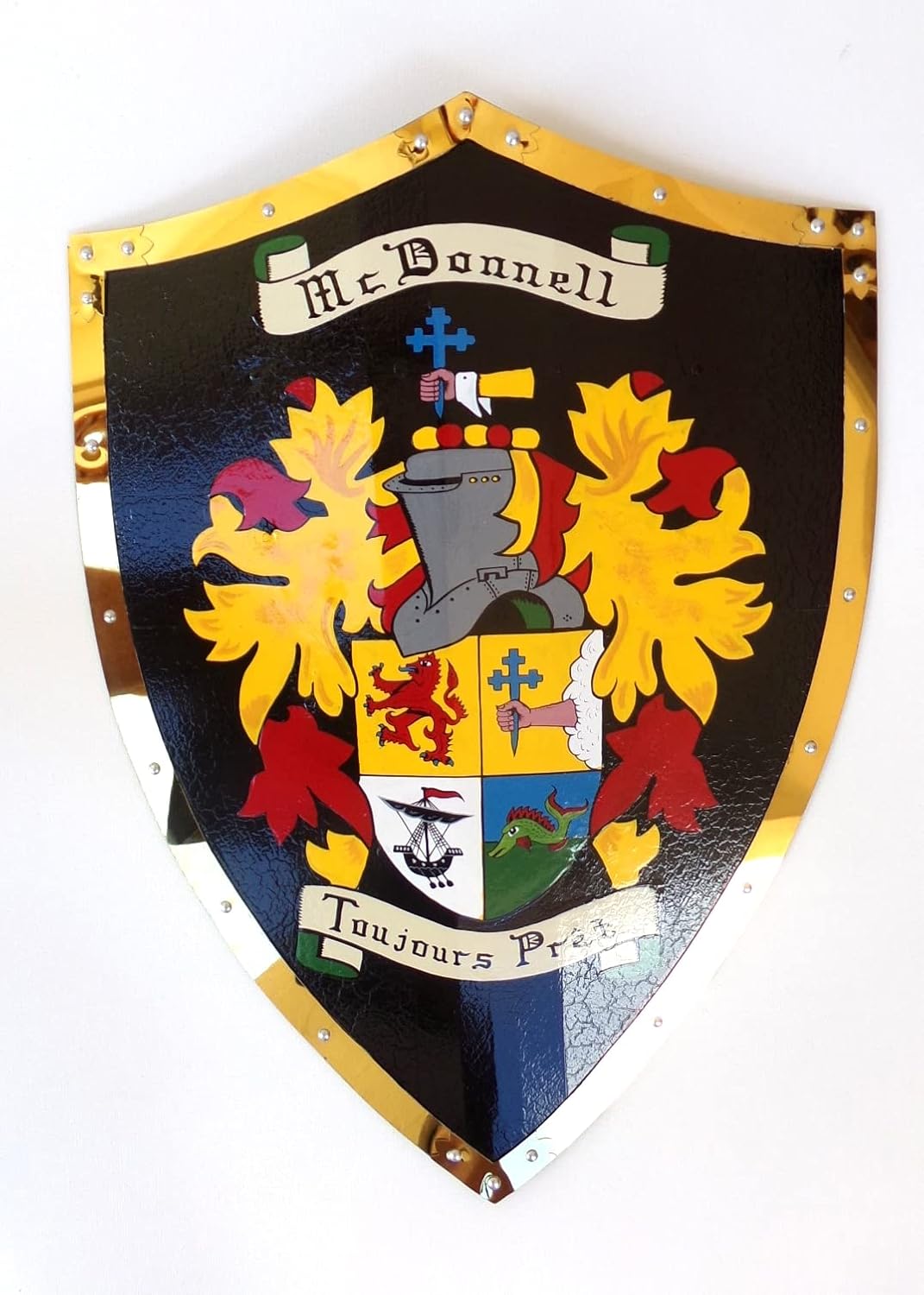 Mixed Media - Family Crest Battle Shield