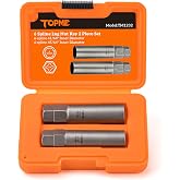 Topme 2-Piece 6 Spline Lug Nut Socket Set
