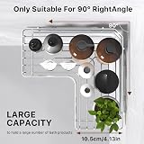 KEGII Corner Shower Caddy No Drill Stick On Silver Stainless Steel view 6