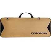 PERFBAGS Single Rifle Case Bag, Tactical Padded Soft Gun Case w/MOLLE System, Wide Interior Fits Scoped Rifles, Adjustable Sling, Dual Zipper for Hunting & Range