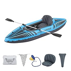 PROMARINE 1 Person Inflatable Kayak Set Blow up