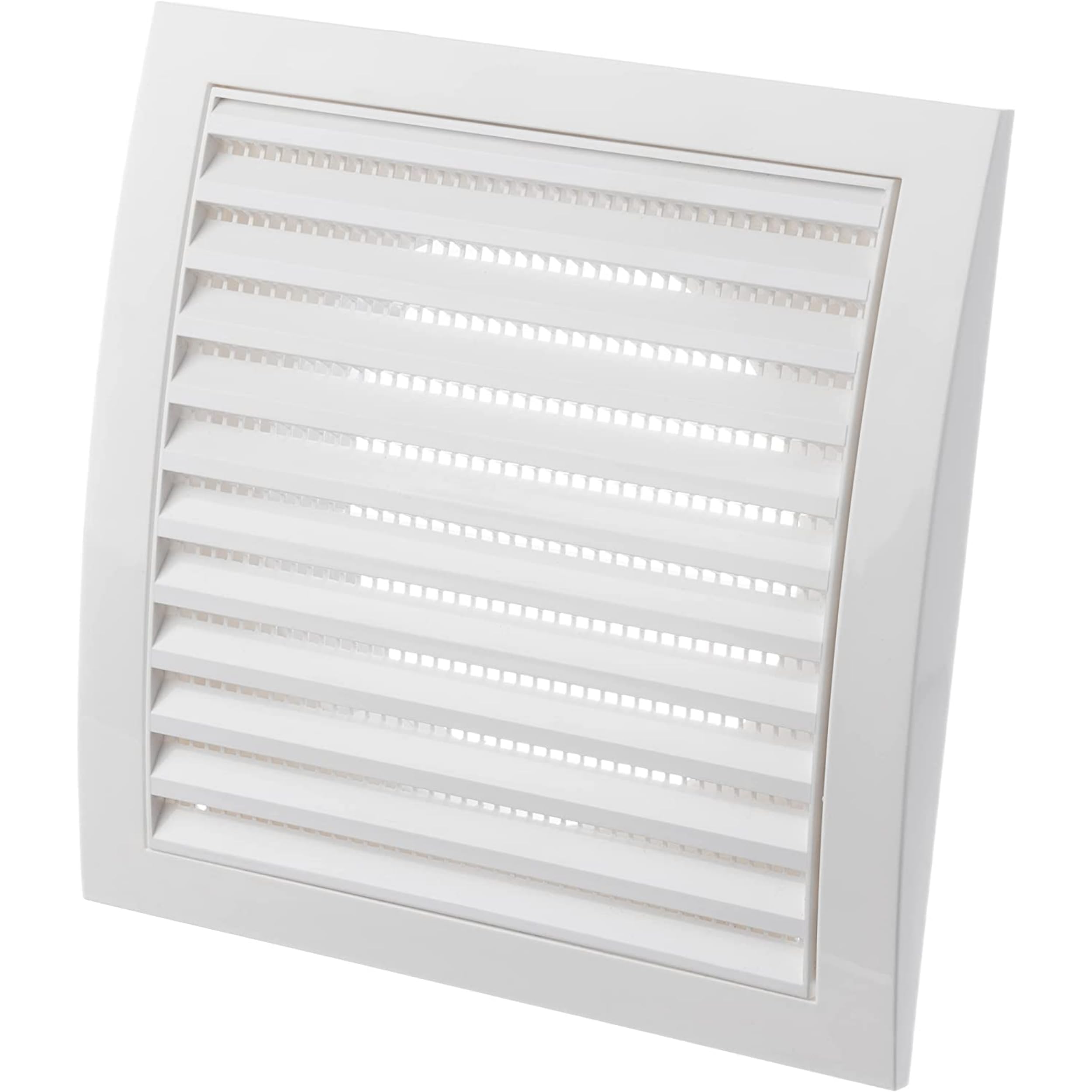 LIRAST Ø 125mm / 5'' White Plastic Ventilation Grille - Air Vent Cover with Insect Protection