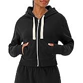 Champion Women's Sweatshirt, Vintage Wash Hoodie, Zip-up Hoodie With Vintage Wash for Women