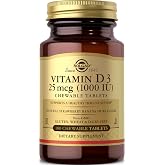 Vitamin D 3 1000 IU Solgar 100 Chewable
