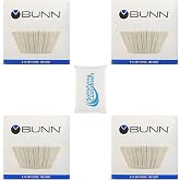BUNN Coffee Filter &ndash; 4 PK - 100 PCS per Pack &ndash; Taller &ndash; Flat Bottom Liner &ndash; Quality Paper for Most Coffee Makers &ndash; Aromatic Brew &ndash; with Satisfying Customers Travel Tissue Pack (4PK)