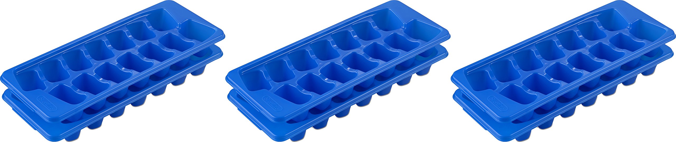 Sterilite Blue Stacking/Nesting Ice Cube Trays (Pack of 6)