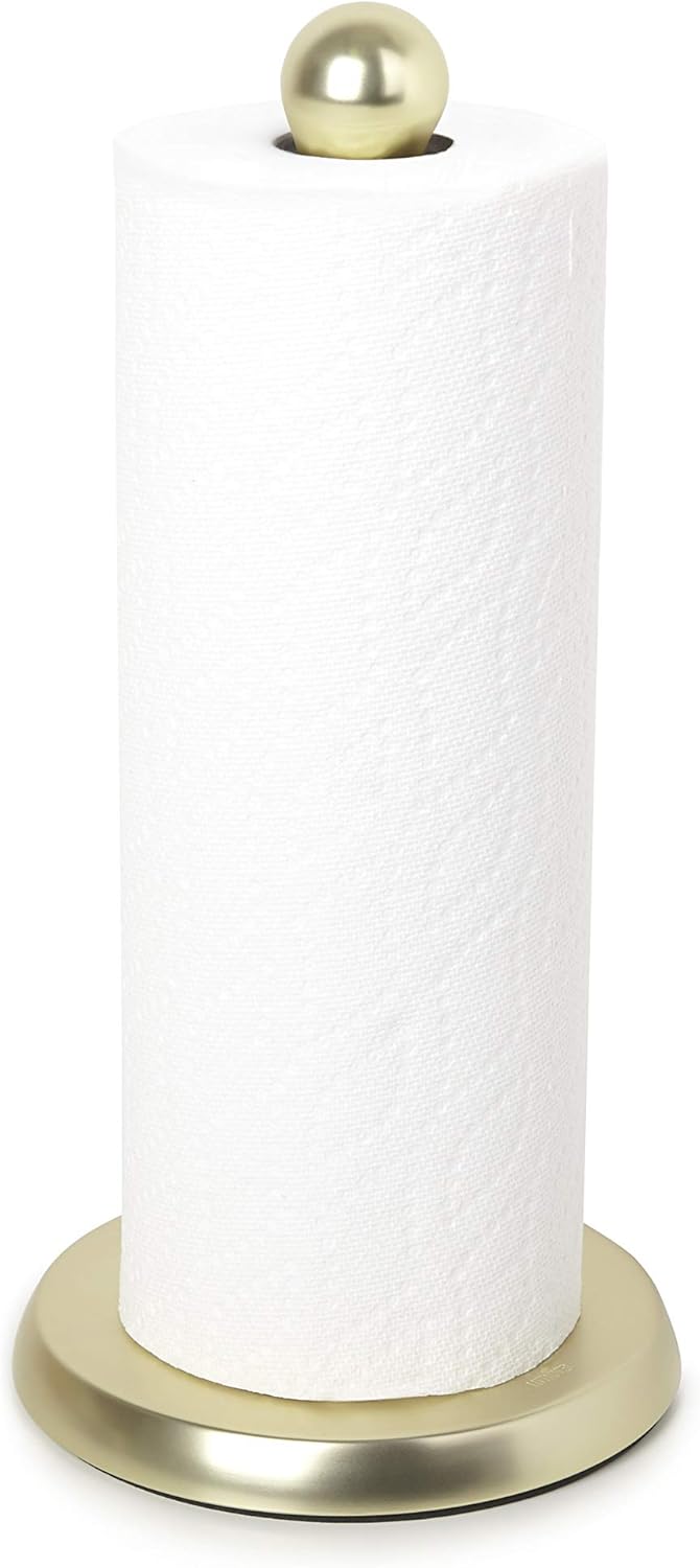 umbra towel set on Amazon Com Umbra Tug Modern Paper Towel Holder Free Standing Brass Black