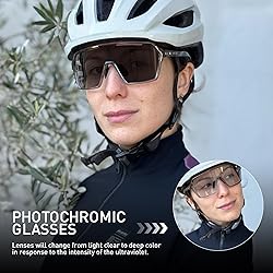 KAPVOE Photochromic Cycling Glasses Men Mountain
