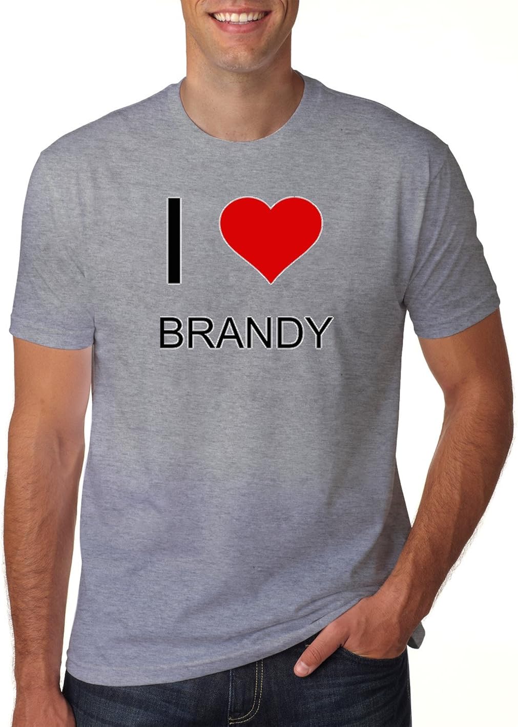 I Love BRANDY Mens Classic TShirt XXLarge Amazon.de Bekleidung