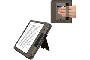 kwmobile Case Compatible with Kobo Libra Colour Case - Cover for eReader with Magnetic Closure - Grey
