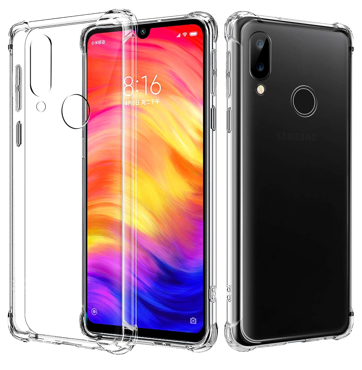 Copertina Antiurto Con Pellicola Inclusa Custodia Ibrida TPU Vetro Temperato Per Xiaomi Redmi Note 12 4G - Protezione 360°, Design Carbonio Nero Case Anti Graffio Per Lavoro - Foto 11