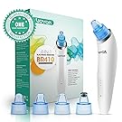 VOYOR Blackhead Remover Vacuum Suction Facial Pore Cleaner Electric Acne Comedone Extractor Kit with 4 Microcrystalline Head for Women and Men Black Heads Extraction BR410