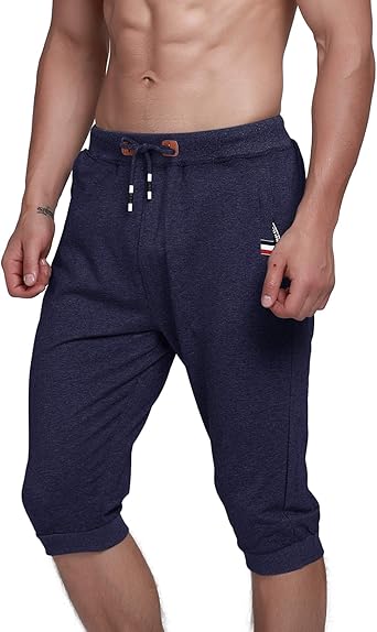 zip pocket jogger shorts
