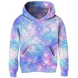 uideazone Youth Girls Hoodie Size 13 Novelty Galaxy