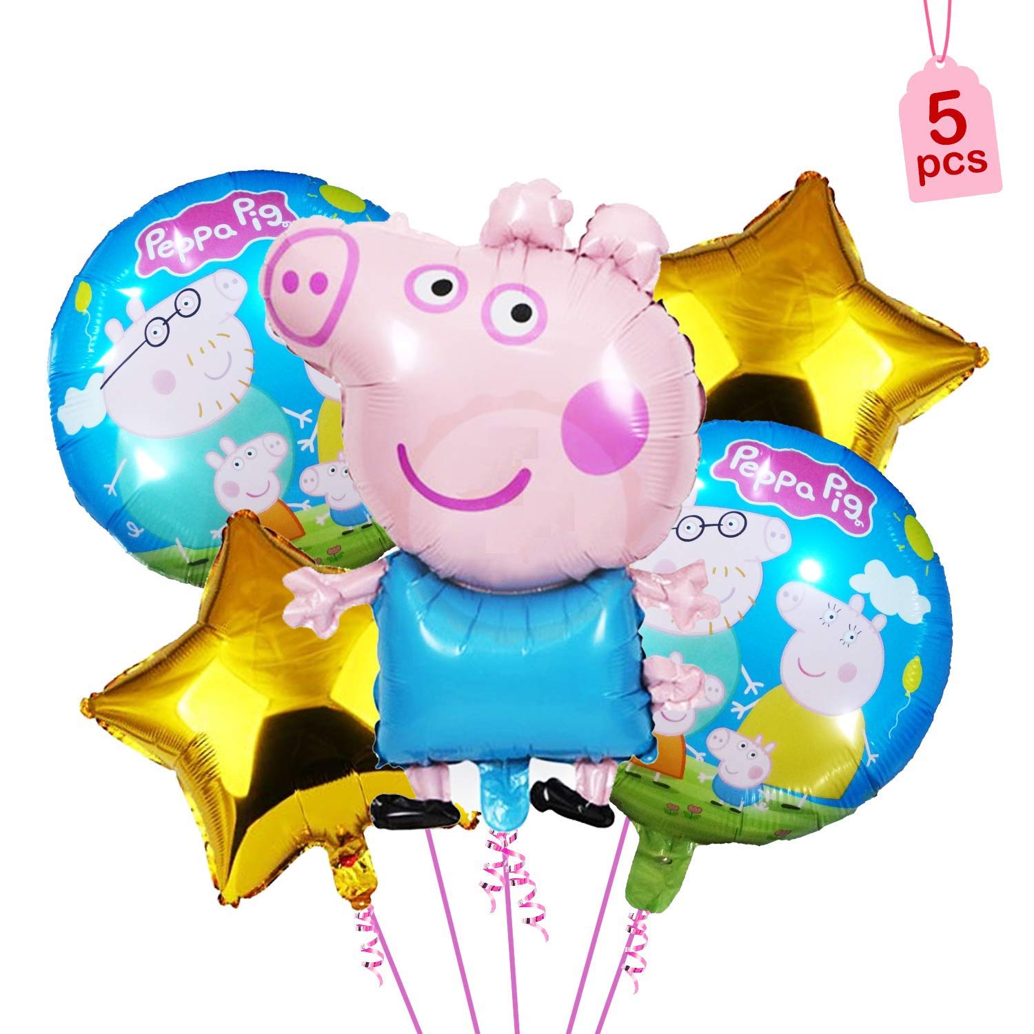 Shopperskart Presents Peppa Pig Theme Foil Air Helium Balloons