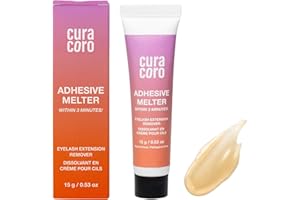 CURACORO Lash Gel Remover for Professional Eyelash Extensions 10g - Dissolves Powerful Eyelash Extension Glue - Low Irritation Cream for Sensitive Skin (Adhesive Melter)