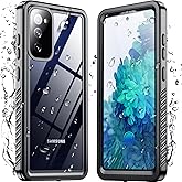 Temdan for Samsung Galaxy S20 FE Case Waterproof, [Military-Grade Drop Protection] [IP68 Underwater] Full Body Heavy Duty Rugged Shock-Proof Case for S20 FE 6.5''-Black