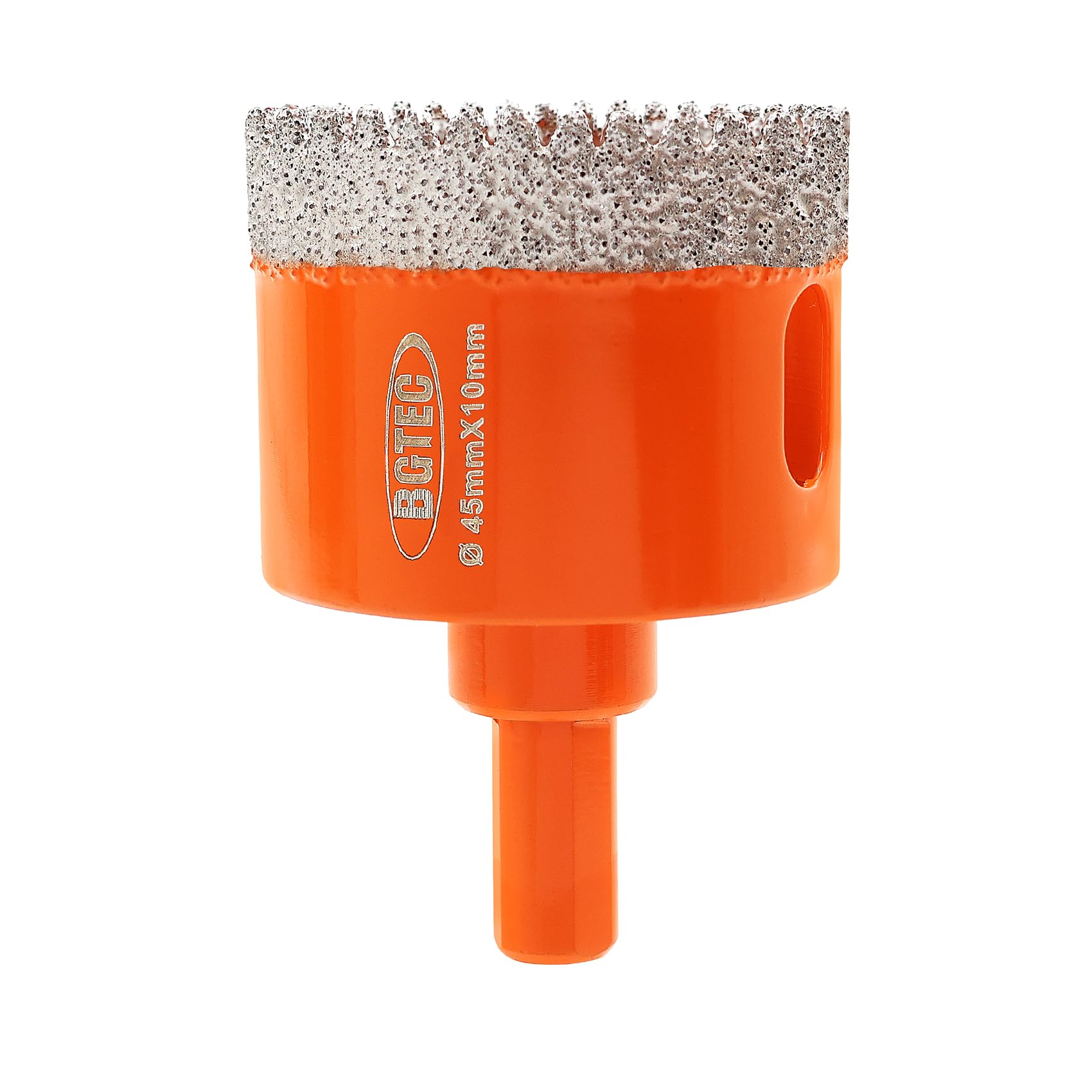 BGTEC Diamond Hole Saw Drill Bit with Triangle Shank,45mm Vacuum Brazed Diamond Core Drill Bits Set for Ceramic Tile Porcelain Tile Marble Granite