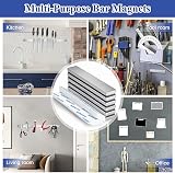 Grtard 6 Pack Neodymium Magnetic Bar 60x10x3 mm with 6 Adhesive Sheets view 5