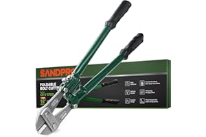 SANDPROX 18 Inch Bolt Cutter CR-V Lock Cutter Bolt Cutters Heavy Duty for Locks with Soft Rubber Grip for Chains,Screws,Rivet and Small Padlocks