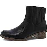 Dansko Daisie Chelsea Boot for Women - Waterproof Leather and Construction with Rubber Outsole and Leather Stacked Heel for Long-Lasting Style in Any Weather