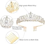 DRESHOW Birthday Crown Tiara Set with Sash Glitter Queen Gift view 5