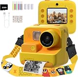 Mafiti Kids Camera Instant Print 2.0 Inch 48MP 1080P Dual Lens 32GB