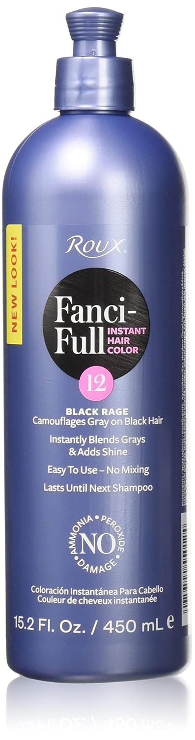 Roux Fanci-Full Rinse, 12 Black Rage, 15.2 Fluid Ounce