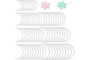 BUTUZE 70 Pcs Curved Sewing Needles, 7 Sizes Curved Leather Hand Sewing Needles Upholstery Weaving Needles Embroidery Needle for Leather Projects Carpet or Canvas Wig Making
