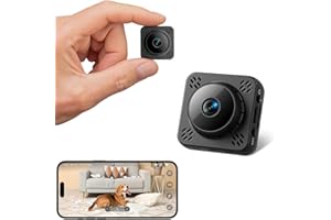 Shibet Mini Camera, 2K Nanny Cam Wireless with 1-Year Cloud Storage & No WiFi Needed, Motion Detection & Night Vision with Magnetic Mount for Pet/Baby/Home Security