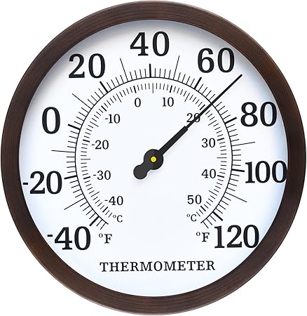 Amazon Com Wihoo 12 Outdoor Thermometer Decorative Indoor