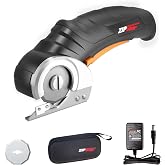 WORX Cordless Fabric &amp; Cardboard Cutting Scissors, 4V ZipSnip, WX082L.2 | 2 safety cutting blades, matching storage bag, lightweight rechargeable handheld cutter for multi-material use
