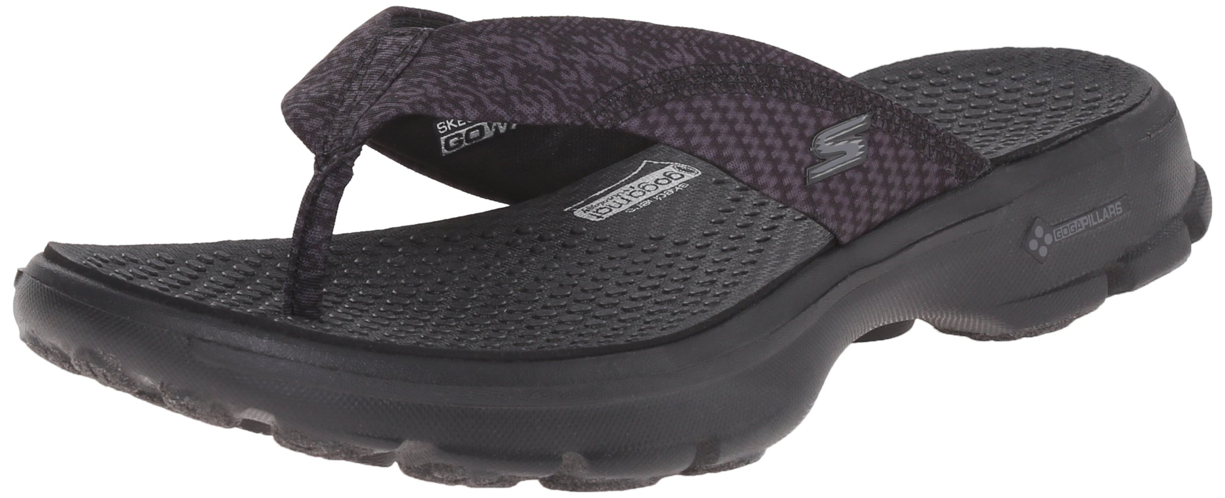 skechers performance women's go walk move solstice flip flop