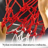 GTIWUNG 2 Pack Ultra Heavy Duty Basketball Net Red White Blue 12 Loops view 4