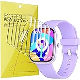 Lamshaw Compatible for Nyonio Smart Kids Watch Screen Protector, [6 Pack] Full Coverage TPU Clear Film Compatible for Nyonio, YOUSOKU H97 1.5" Smart Kids Watch (6 Pack)