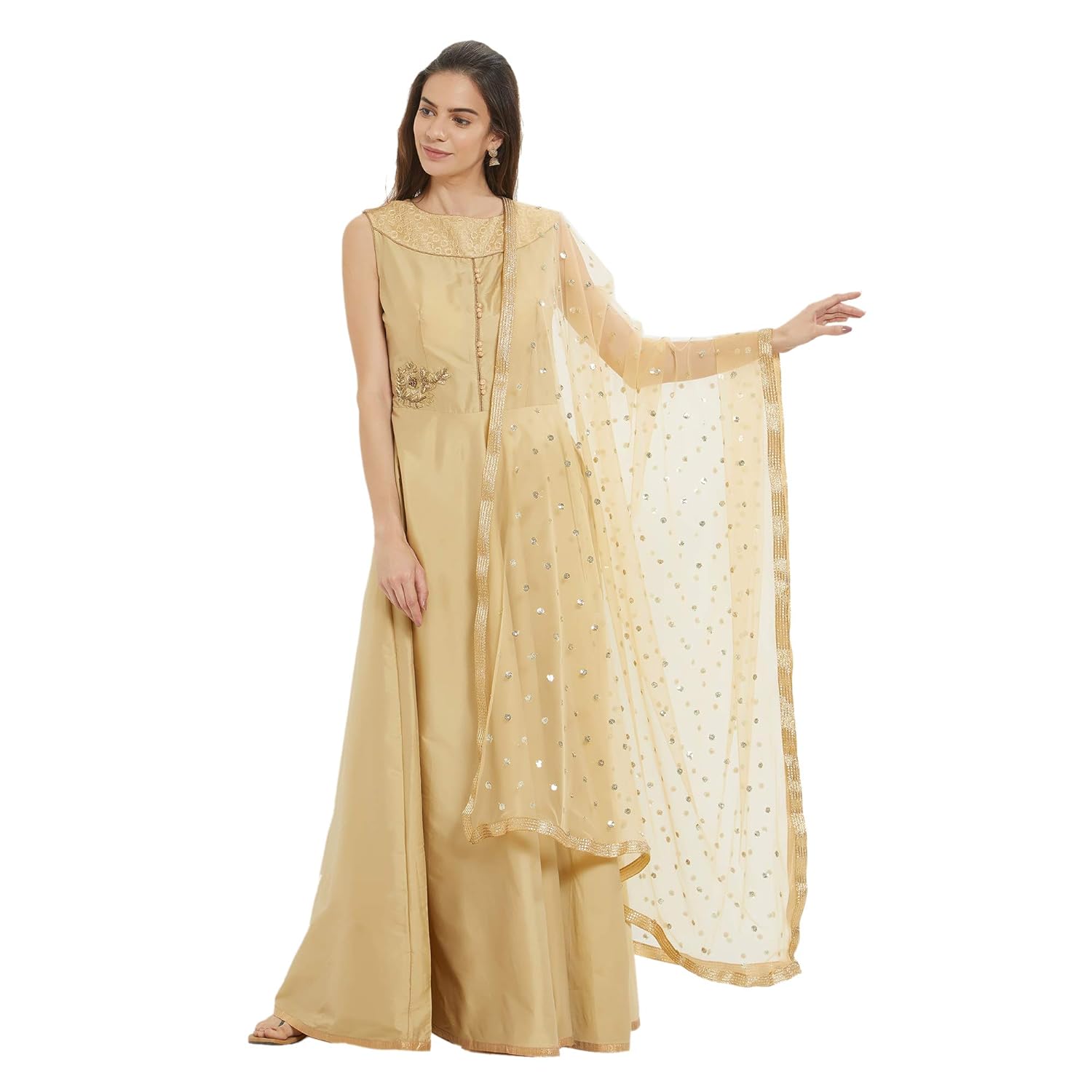 dupatta bazaar woman's embellished net dupatta