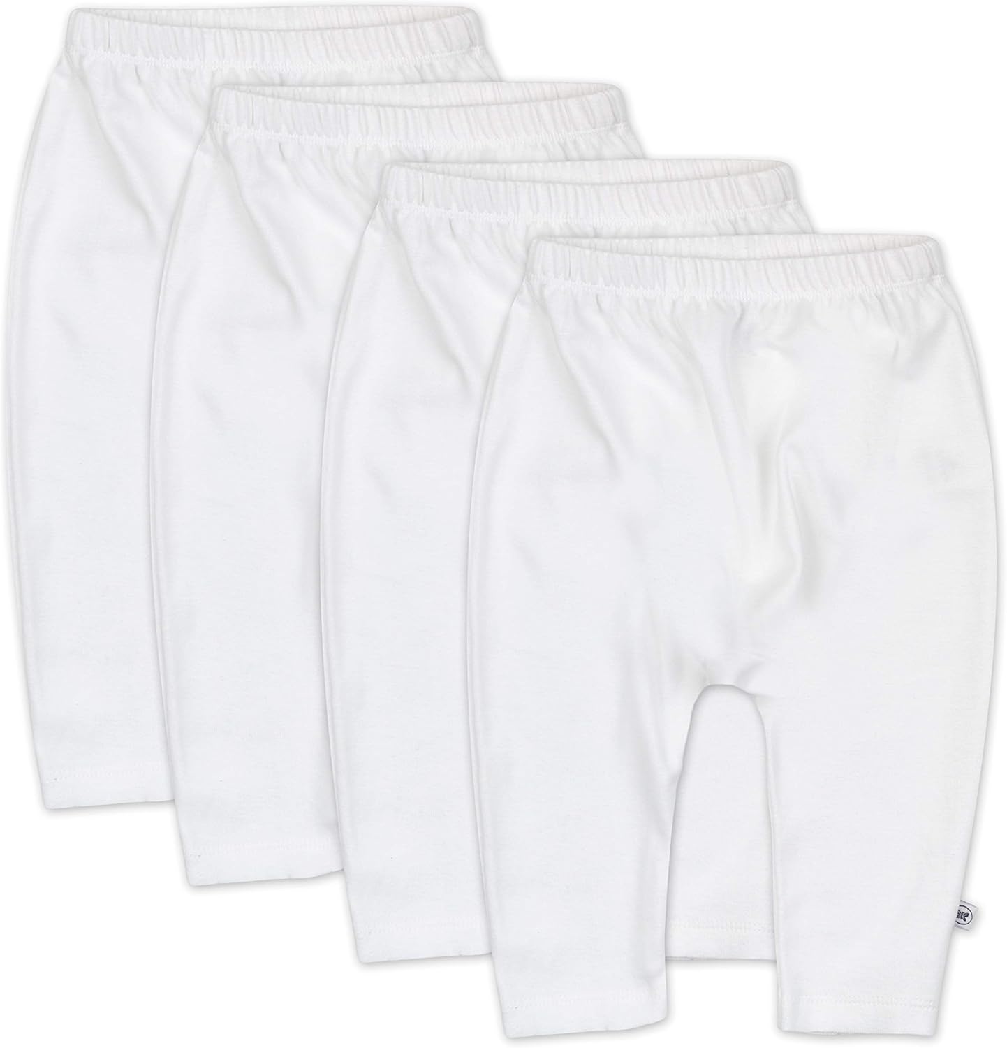 HonestBaby Baby 4-Pack Organic Cotton Cuff-Less Harem Pants: Clothing