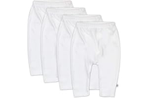 HonestBaby Multipack Harem Pants Roomy Fit Pull on Bottoms 100% Organic Cotton for Infant Baby Boys, Girls, Unisex