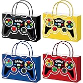 Oitnlaughter 24PCS Video Game Party Favor Bags Reusable Gaming Theme Party Goodie Candy Treat Gift Bags Supplies for Kids Boys Handle Gaming Birthday Gathering Decorations, Serves 24 Guests