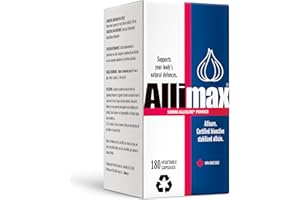 Allimax 180mg 180 Capsules. Supports Your Body’s Immune Function Through Natural Allicin, a Potent Organosulphur Compound Extracted from Clean and Sustainable Spanish Grown Garlic.