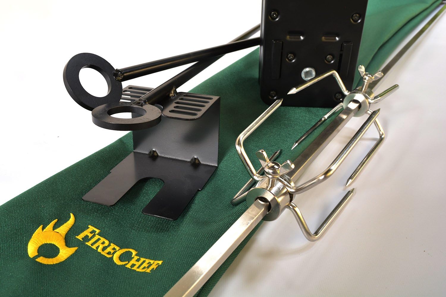 FireChef Spit Roast, Portable Outdoor Stainless Steel Rotisserie