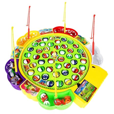 Amazon Fashionwu 釣りゲーム 電動 くるくる魚釣り おもちゃ