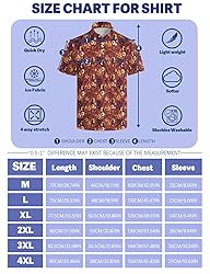 Xdceu Skull Golf Shirts for Men - Halloween