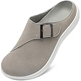 LeIsfIt Womens Wide Clogs Adjustable Diabetic Mules Slip on Clog Slippers for Swollen Edema Feet Wide Width Mules Potato Shoes