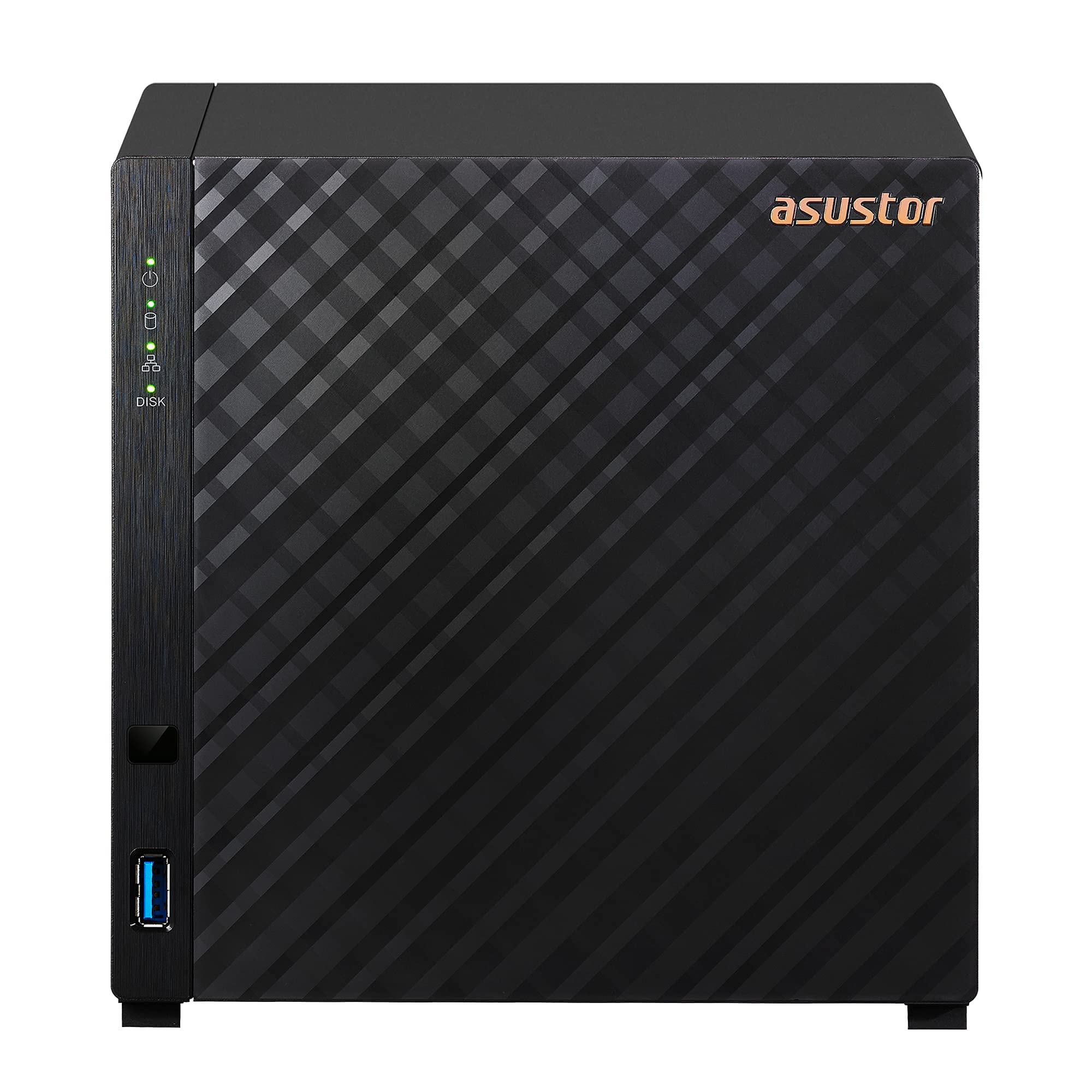 Asustor Drivestor 4 AS1104T - 4 Bay NAS, 1.4GHz Quad Core, Single 2.5GbE Port, 1GB RAM DDR4, Network Attached Storage, Personal Private Cloud (Diskless)