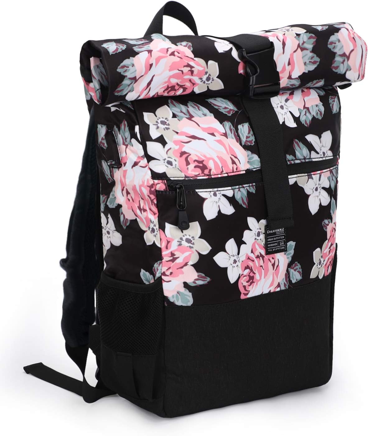 EverVanz Laptop Backpack Women & Men Roll Top Water Resistant Travel